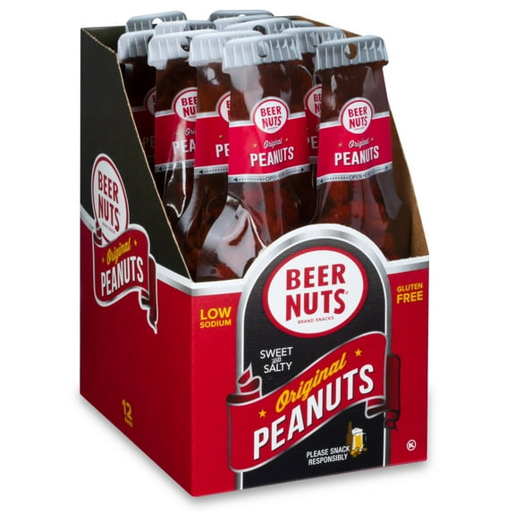 (Price/Pack)Beer Nuts Original Sweet And Salty Peanut Beer Bottle Bag, 1.75 Ounces, 4 per case