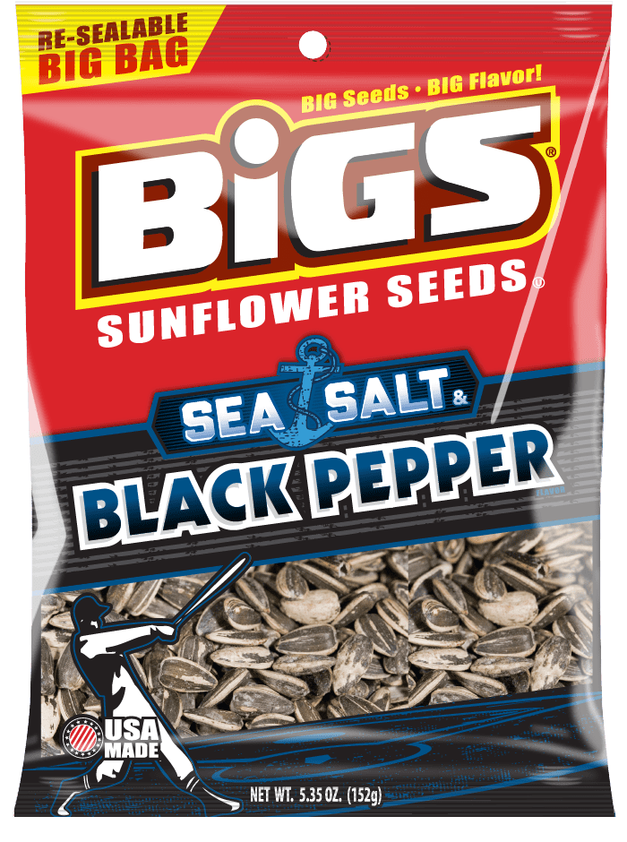 (Price/Pack)Bigs 55035 Bigs Sea Salt And Black Pepper Sunflower Seeds