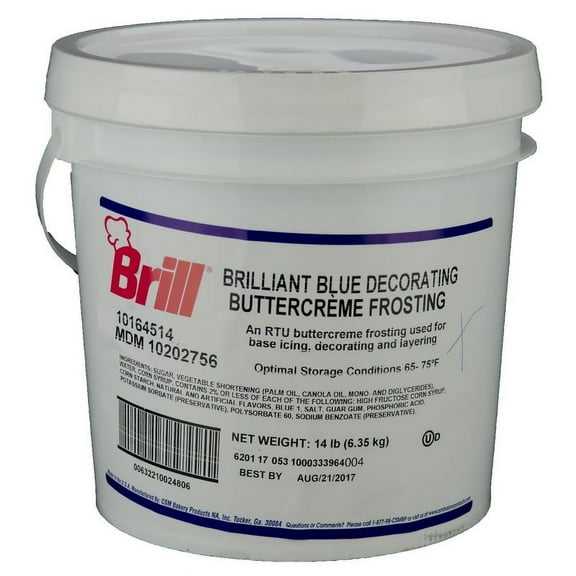 Brill Blue Decorating Icing, 14 Pounds