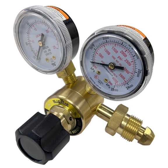 (Price/Pack)Blue Star BSFGMR Flow Gauge Mig Regulator 5-50 Cfh 580 CGA