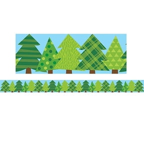 (Price/Pack)Creative Teaching Press CTP10523 Pattern Pine Trees Border Ez Border