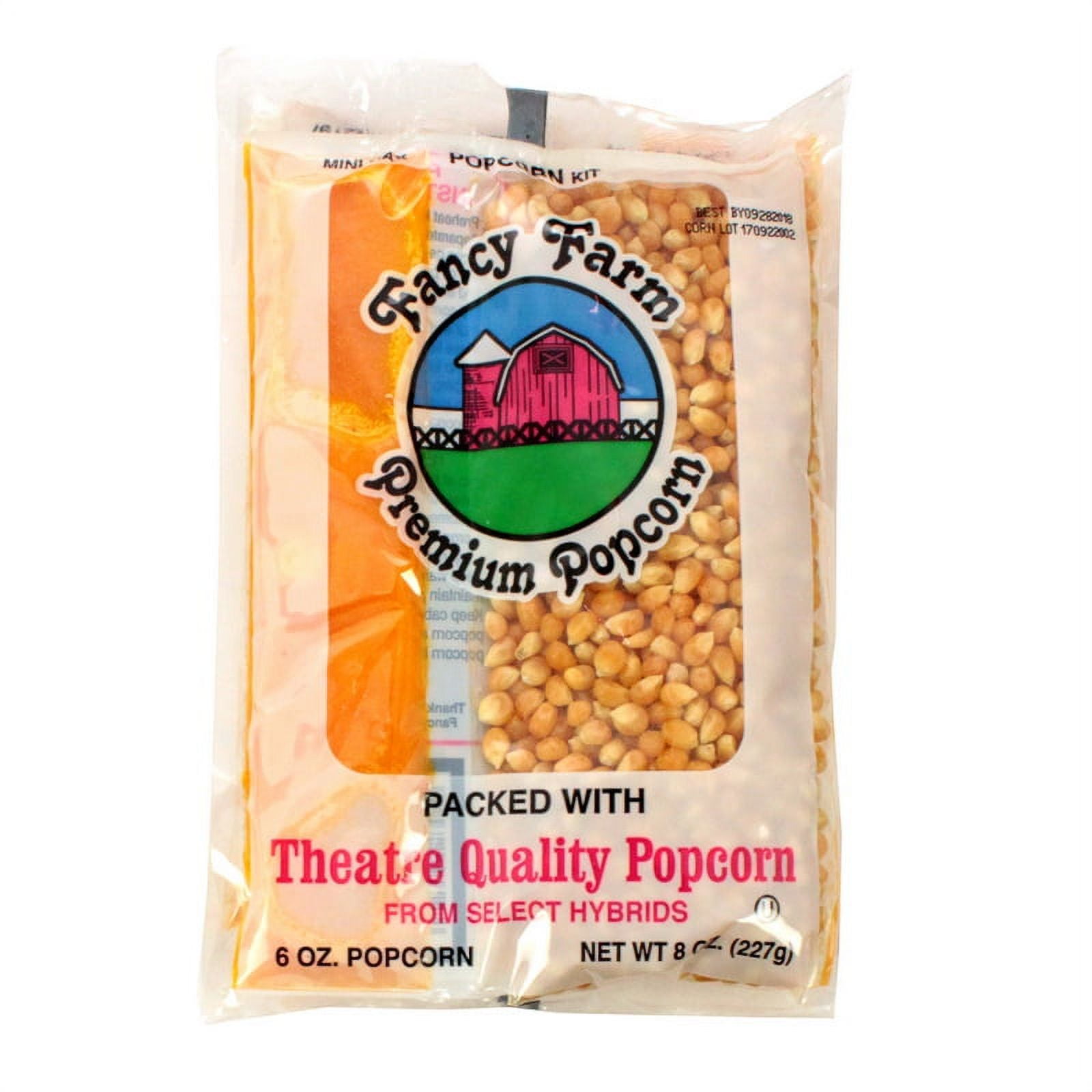Great Northern Popcorn 18-Count Organic Popcorn Packets – Pre-Measured With Coconut Oil & Buttered Salt For Popping Machines