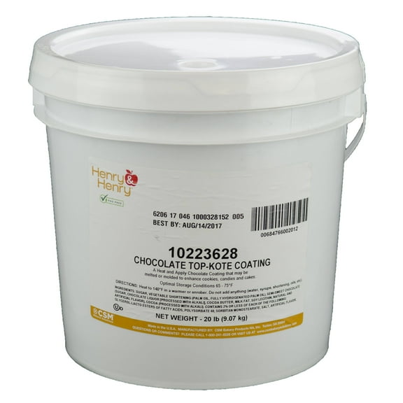 Henry And Henry Chocolate Top Kote Icing, 20 Pounds