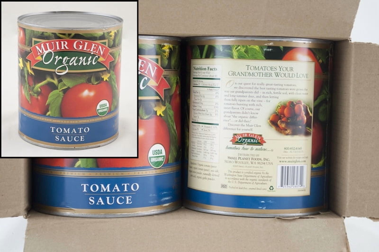Muir Glen Organic Tomato Sauce, 106 Ounces, 6 Per Case