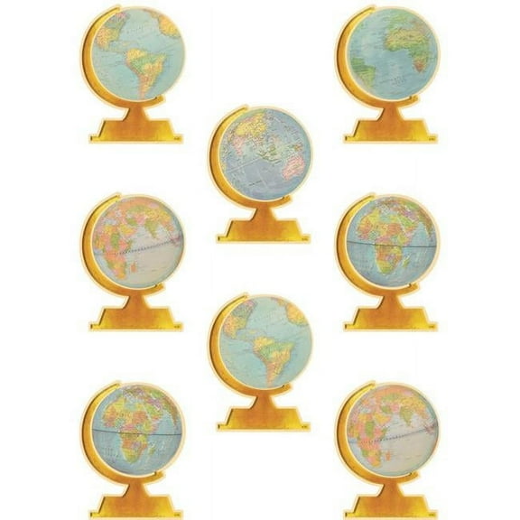Teacher Created Resources Travel the Map Globes Accents, 30 Pack (TCR 8641)