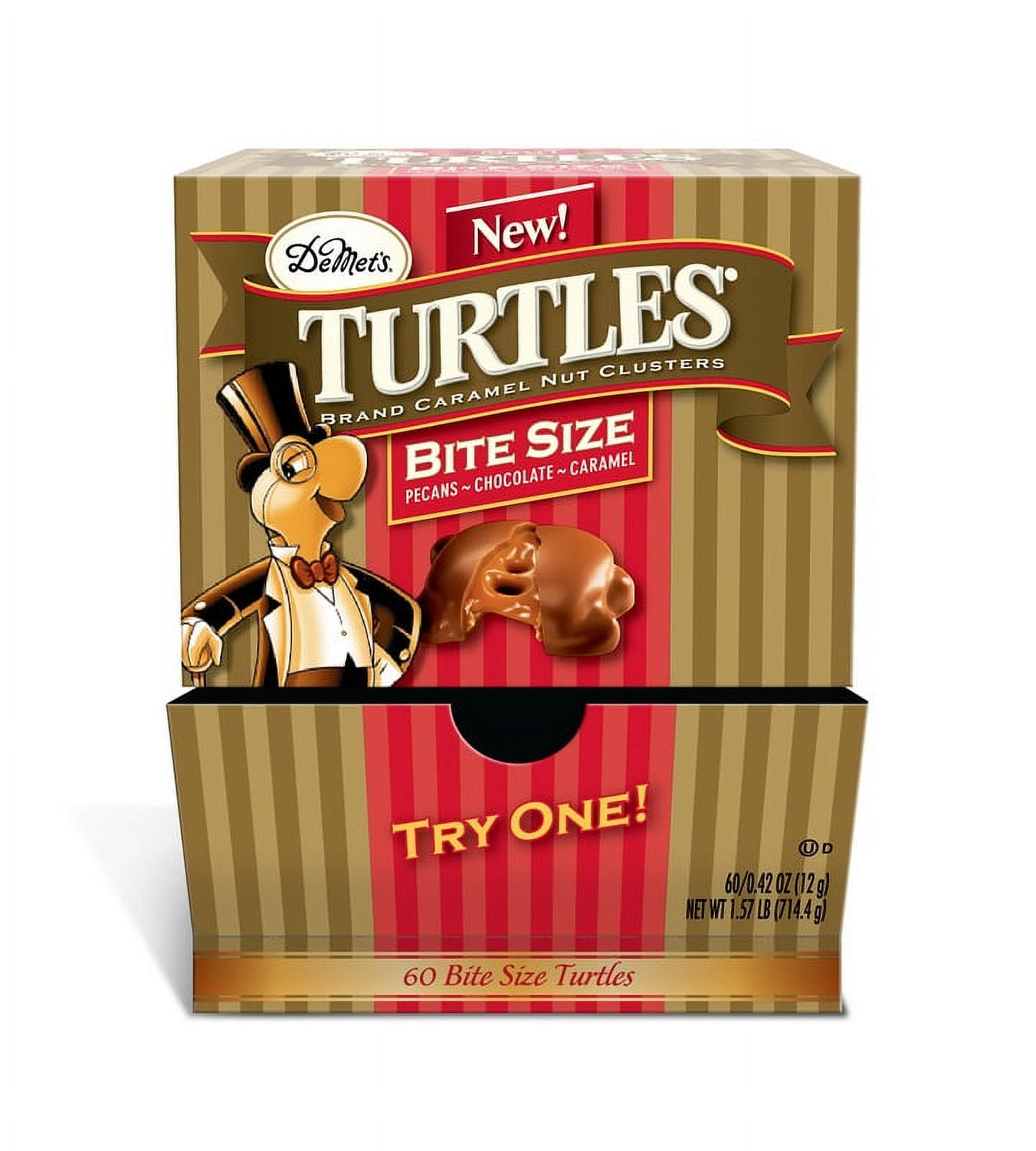 Turtle Package (Price/Pack)Turtles 6/60/.42 Oz. Original Bite Size Changemaker Counter ...