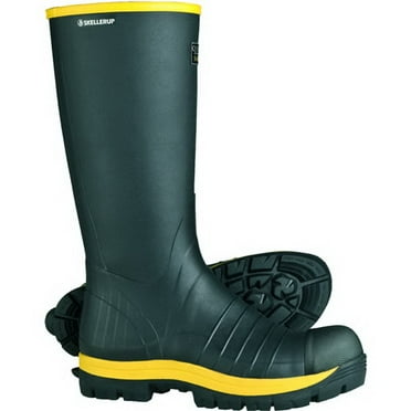 (Price/Pair)Skellerup FQS4 Quatro Steel Toe 16" Knee Size Boots-Men's US 8