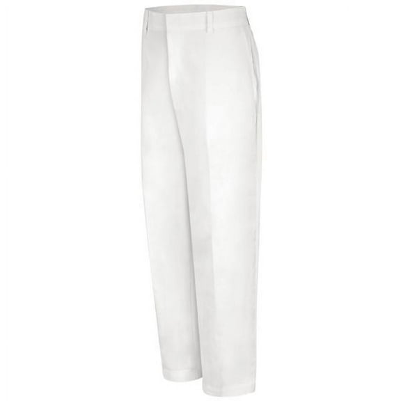 (Price/Pcs)Red Kap PS56WH Men's Specialized Pant - Horizon Polyester - Ps56 - White-White-44-Unhemmed