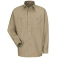 thumbnail image 1 of (Price/Pcs)Wrangler Workwear WS10 Wrangler Long Sleeve Workshirt-Khaki-Regular-3XL, 1 of 2