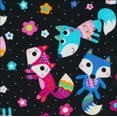 thumbnail image 1 of Price Per Yard Flannel Foxes on Black Fabric Paintbrush Studio Fabri-Quilt Baby, 1 of 3