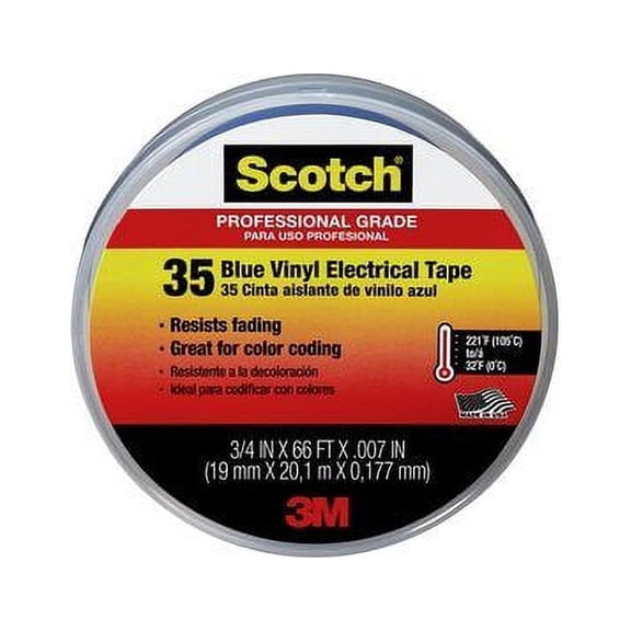 (Price/RL)3M 3M10836 Vinyl Electrical Tape 3/4 X 66' Blue