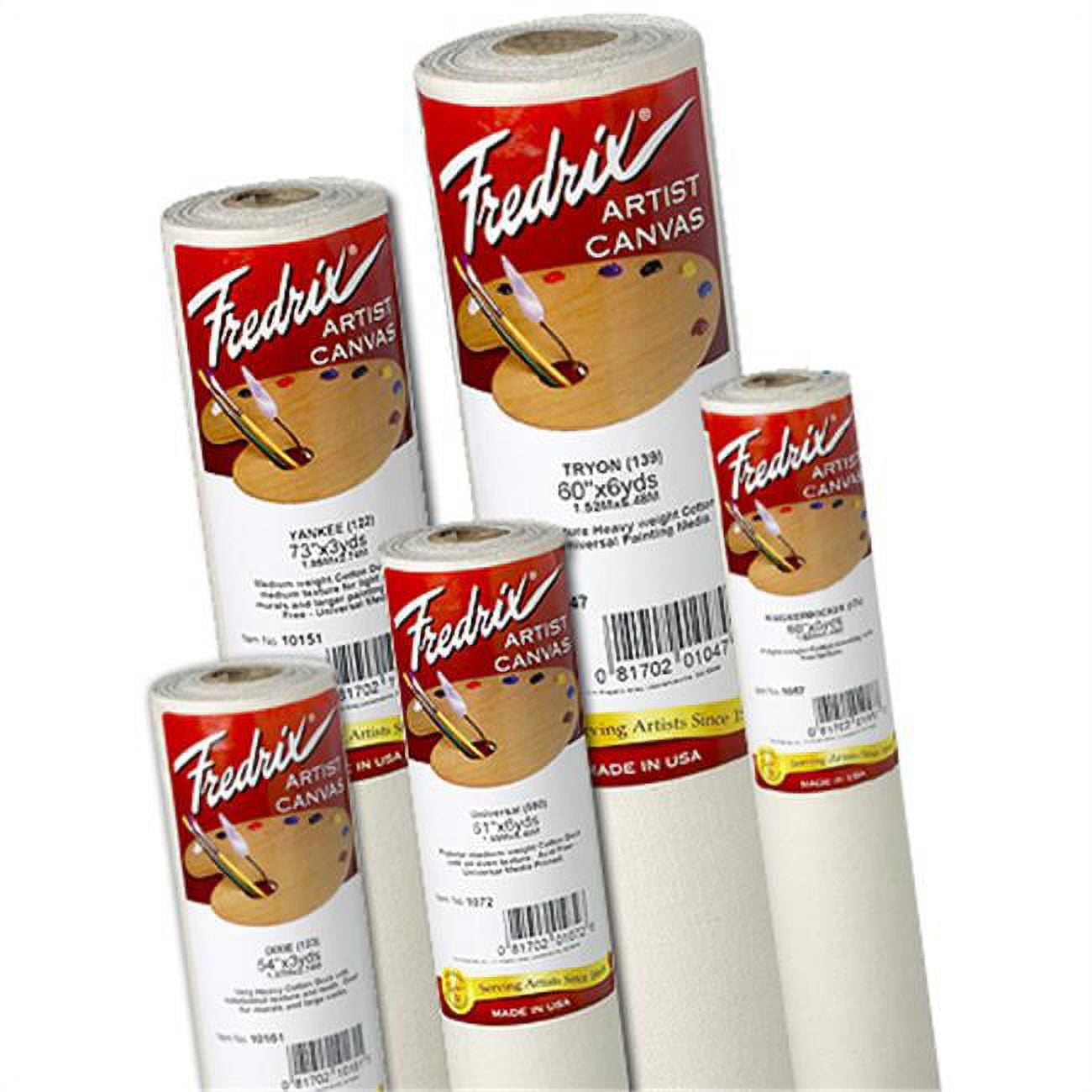 (Price/RL)Fredrix 10571 60" x 3yd Acrylic Primed Cotton Canvas Roll 574 Knickerbocker