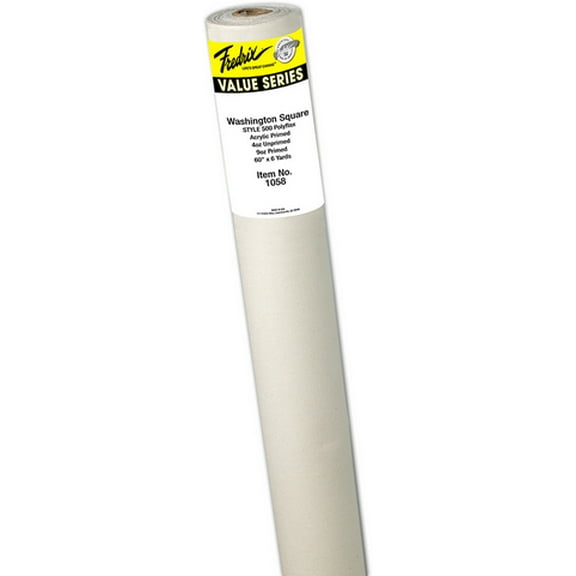 (Price/RL)Fredrix T1058 60 x 6yd Polyflax Acrylic Primed Canvas Roll