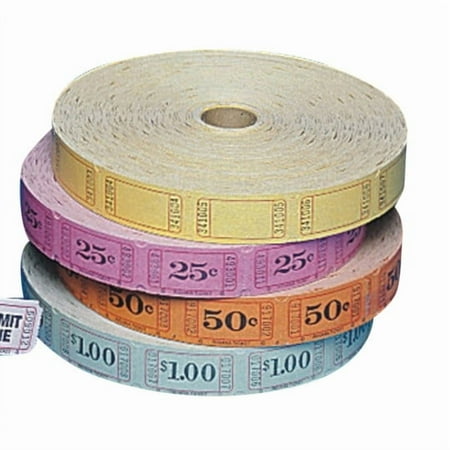 (Price/Roll)S&S Worldwide Blank Tickets - Assorted Colors price history and forecast - S&S 4000mx