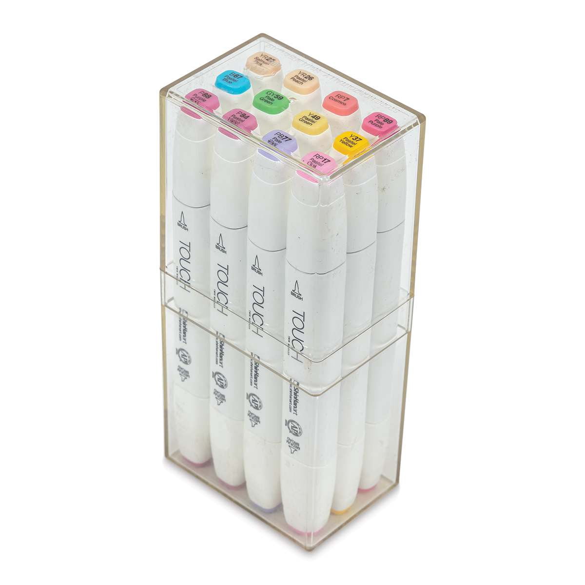 ShinHan Touch Twin Brush Markers - Set of 12, Pastels