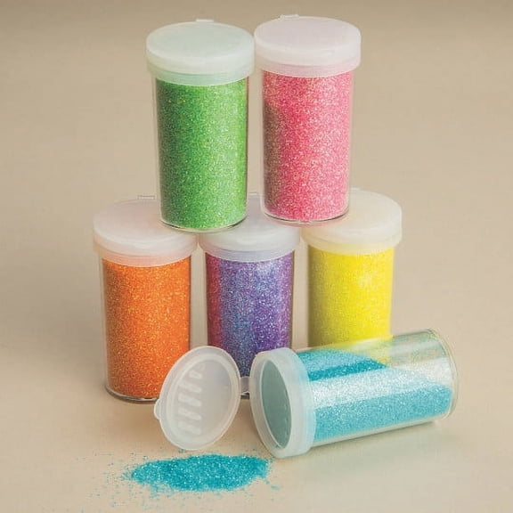 (Price/Set of 6)S&S Worldwide Color Splash! Glitter Pack, Specialty Colors