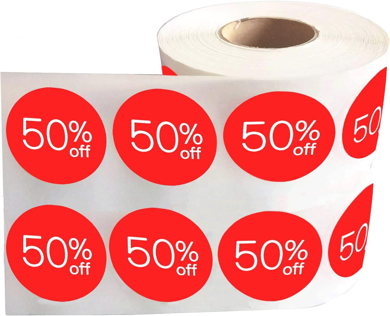 Off Sticker Price Price Stickers 50% Off Percent Labels 1.5 inch 500Pcs Price Tags Circle ...
