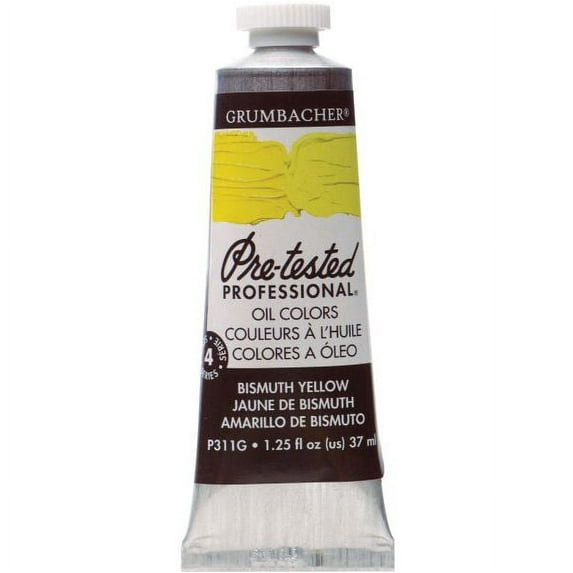 (Price/TU)Grumbacher GBP311GB Artists' Oil Color Paint 37ml Bismuth Yellow