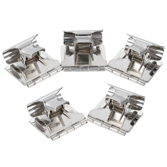 YUNLIGHTS 5Pcs Price Tag Clamps Silver Display Clips for Retail Price and Sign Holders