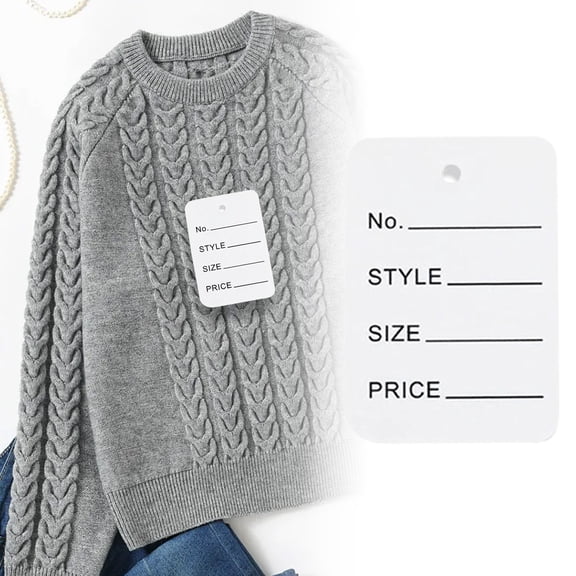 Price Tags, 1.96" x 1.37" Clothing Tag, Small Size Clothing Tag Coupon Sale Tags, Multi-Colors Merchandise Marking Tag Display Label for Product Jewelry Clothing Tags, 100 Pcs