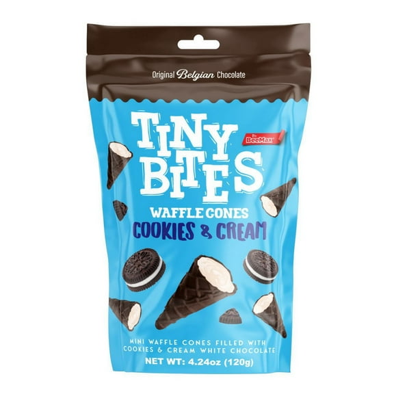 (Price/case)Beemax Cookies & Cream Tiny Bites Waffle Cones 12/4.24oz, 532950