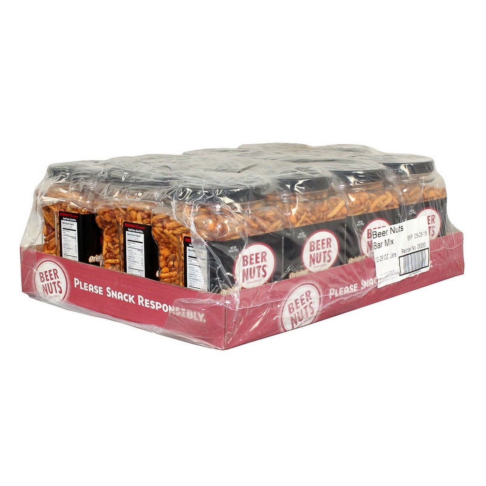 (Price/case)Beer Nuts Bar Mix 26 Ounces Per Jar - 12 Per Case