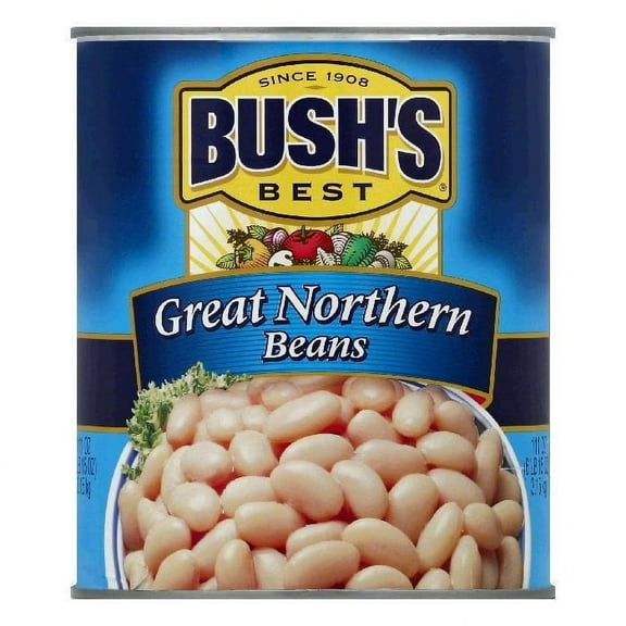 (Price/case)Bush'S Best Great Northern Beans #10 Can - 6 Per Case