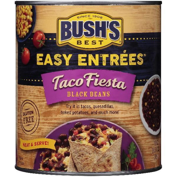 Bush's Best Taco Fiesta Black Bean, 108 oz Case of 6
