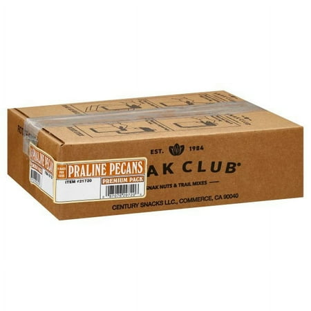 (Price/case)Century Snacks Premium Pack Praline Pecans 2.25 Ounce - 6 Per Case