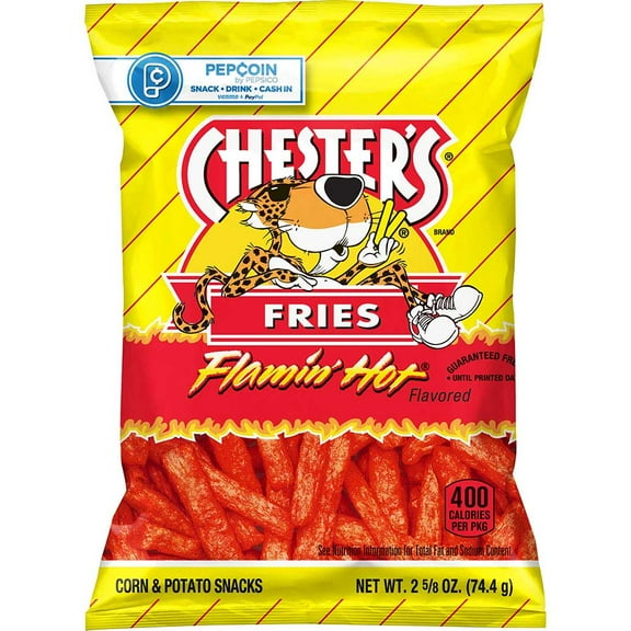 (Price/case)Chester's 00028400363167 Chester's Flamin' Hot Fries 2.625Oz 28Ct Xvl