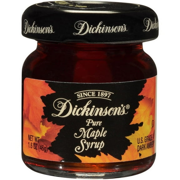 (Price/case)Dickinson Maple Syrup 1.6 Ounce Jar - 72 Per Case
