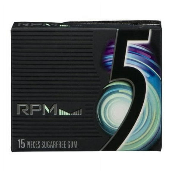 (Price/case)Five Single Serve Mint Gum 15 Pieces - 10 Per Pack - 12 Packs Per Case