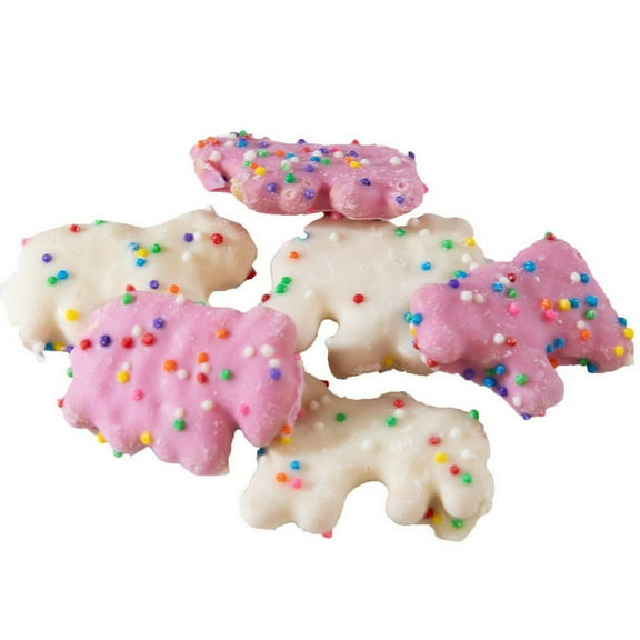 (Price/case)Hayden Valley Farms Pink & White Yogurt Celebration Animal Crackers 9lb, 532210