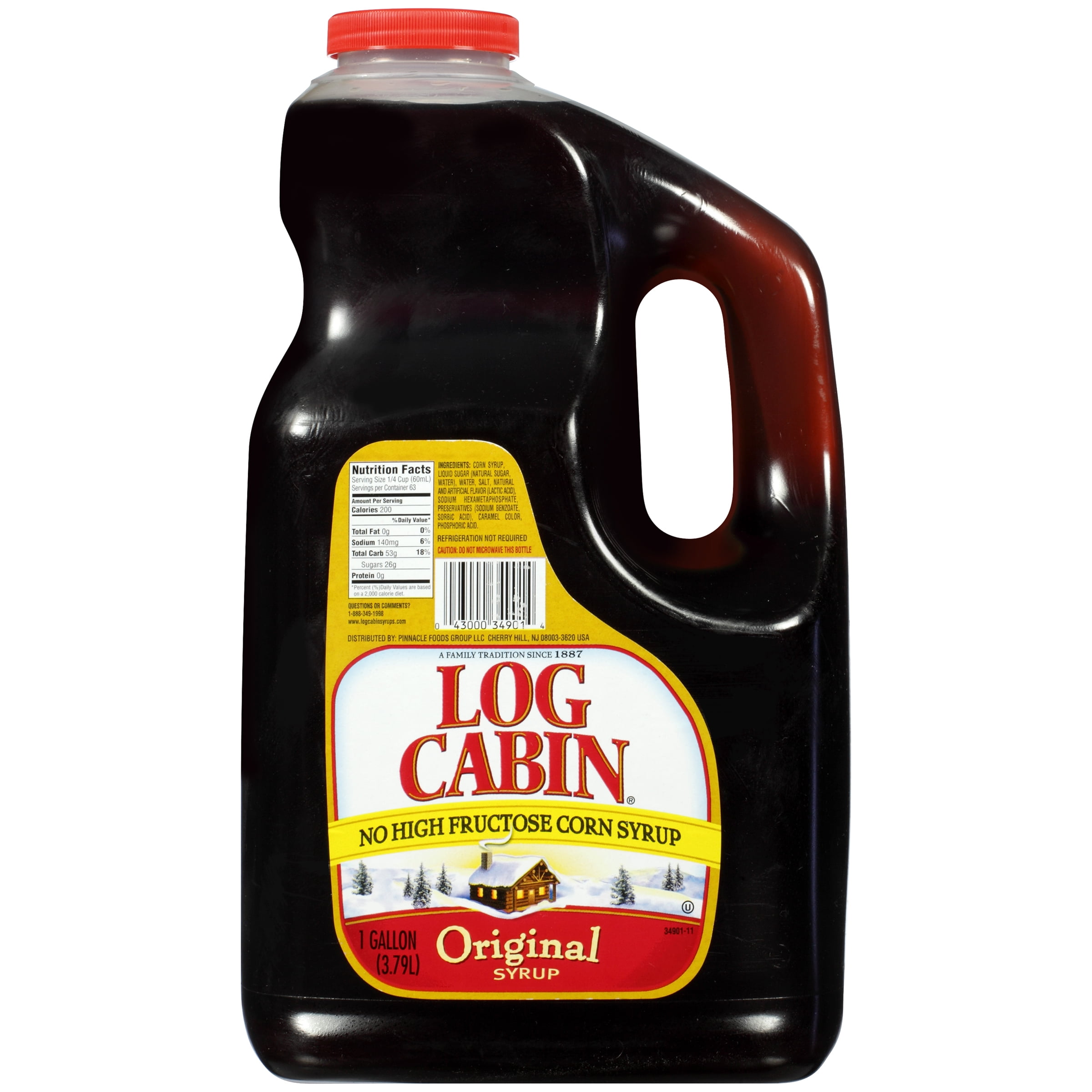 (Price/case)Log Cabin 34901 Original Syrup 4/1Gal