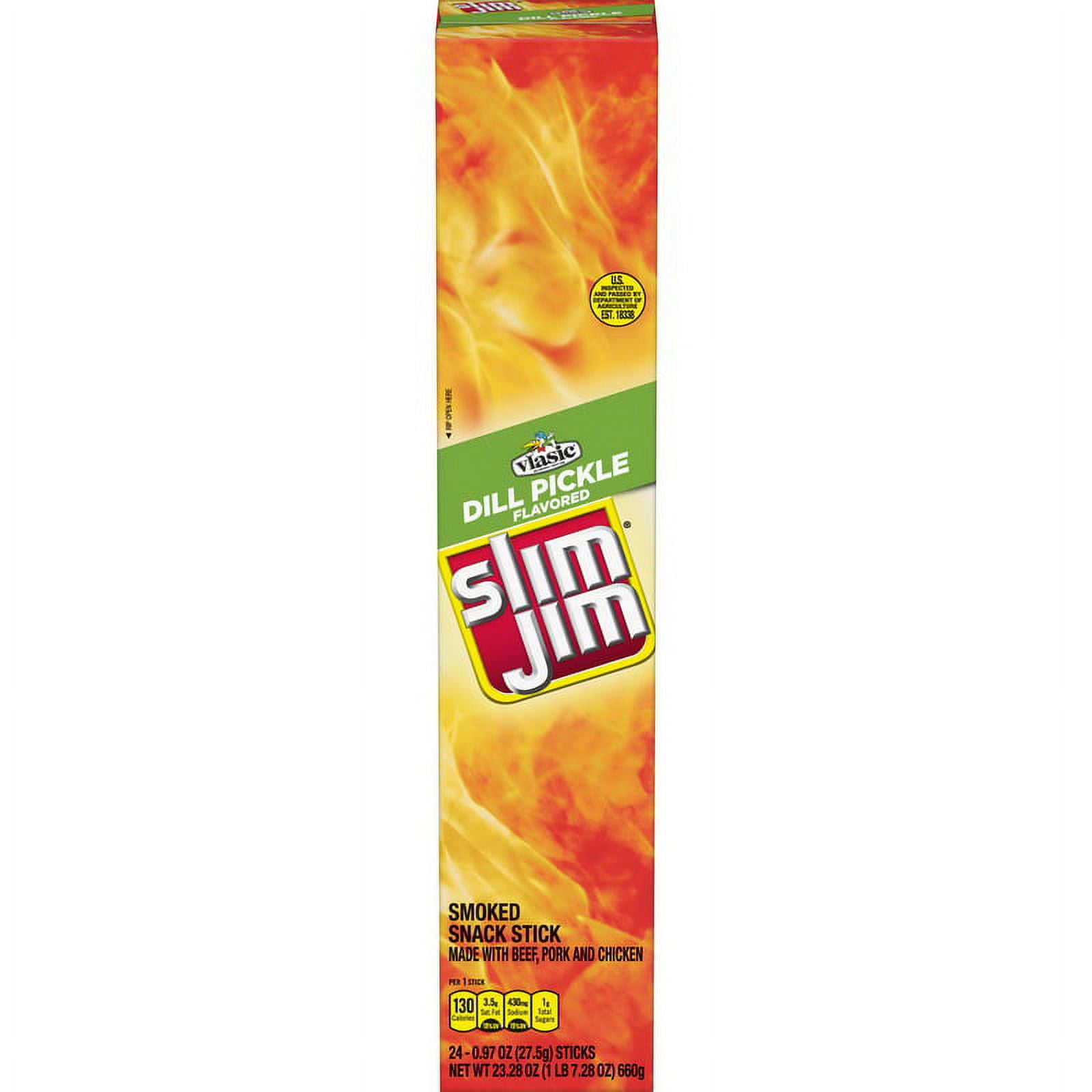 (Price/case)Slim Jim 2620012345 Beef Jerky Giant Dill Pickle 624.97