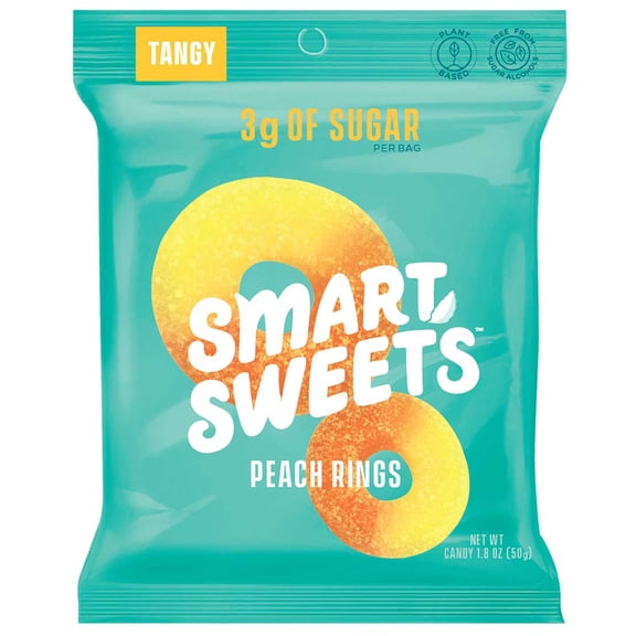 (Price/case)Smartsweets 10669809200553 Peach Rings 6-12-1 Each