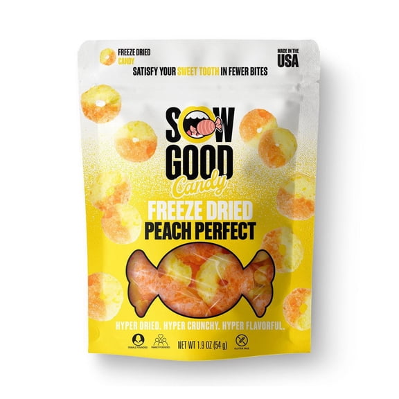 (Price/case)Sow Good Peach Perfect 24/1.9oz, 665120