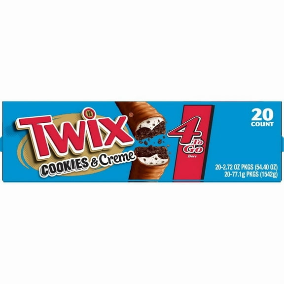 (Price/case)Twix Cookies And Creme Share Size 2.72 Ounce 20 Per Inner Pack 6 Per Case
