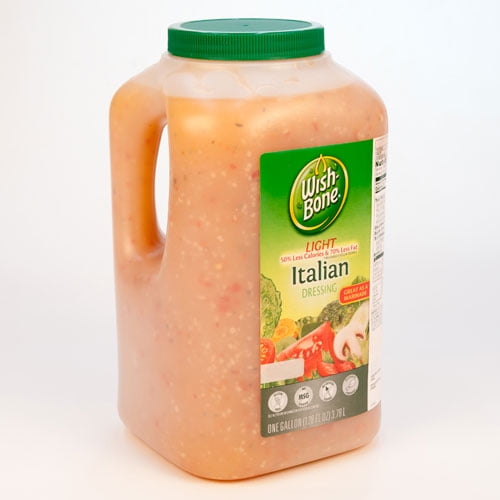 (Price/case)Wish-Bone Dressing Wishbone Italian Light Just 2 Good, 128 Ounces