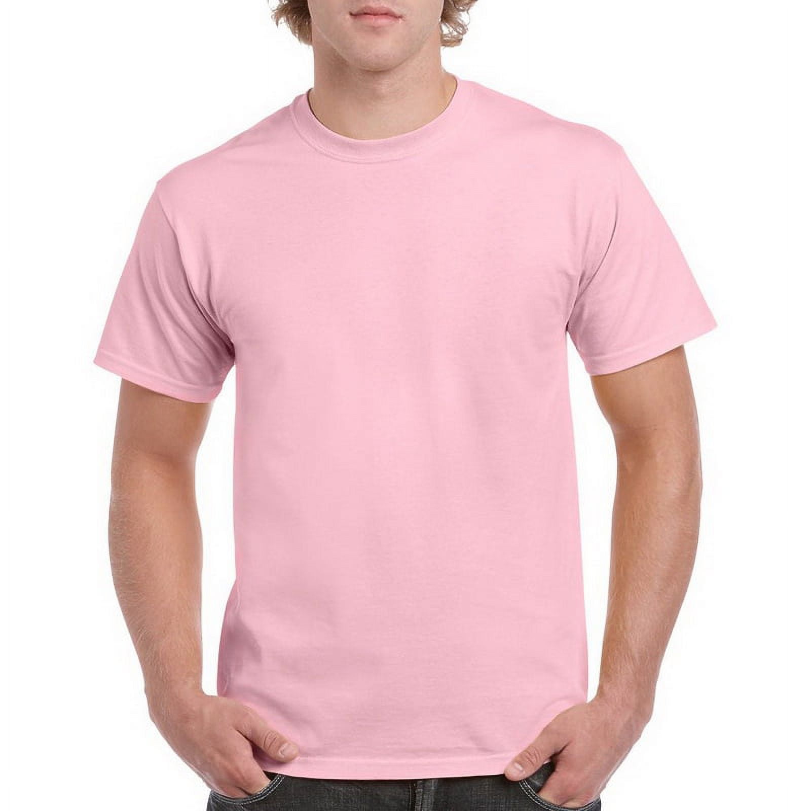 Price each Blank and Custom Gildan 5000 Heavy Cotton T Shirt 100 5.3 oz. light pink S