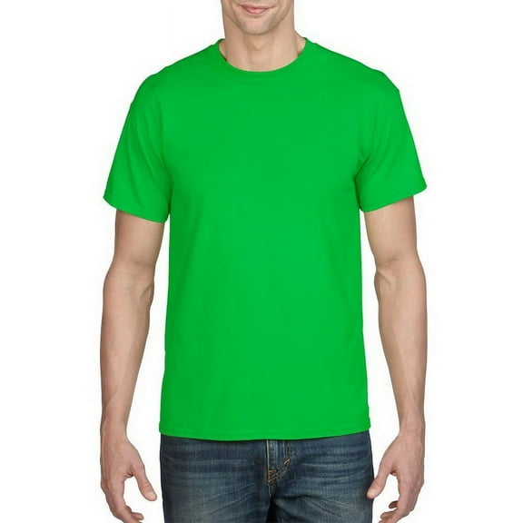 (Price/each)Blank and Custom Gildan 8000 Dry Blend 50/50 T-Shirt-Electric Green-XXL