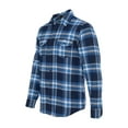 thumbnail image 1 of (Price/each)Burnside B8210 Mens Plaid Flannel Shirt-Blue/White-XL, 1 of 3