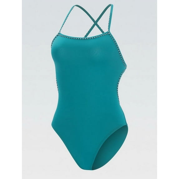 (Price/each)Dolfin 0910SLD Uglies Revibe Tie Back One-Piece Swimsuit-Teal-28