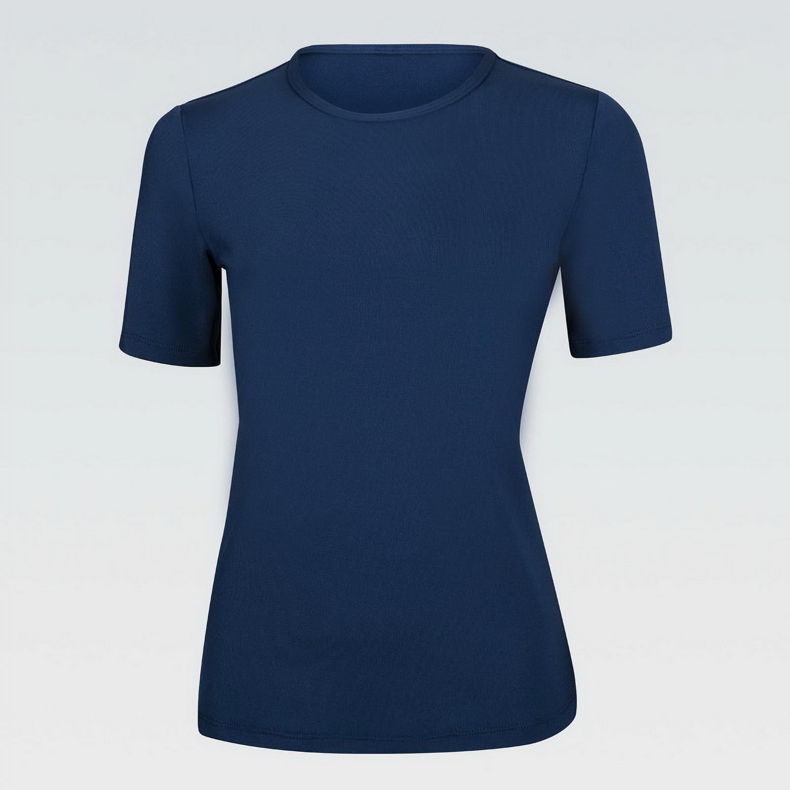 Sleeve Rgs (Price/each)Dolfin 5732RGS Womens Crew Neck Short Sleeve Rashguard-Navy ...