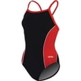 thumbnail image 1 of (Price/each)Dolfin 9672L - Women's Team Panel V-2 Back-Black/Red/White-26, 1 of 4