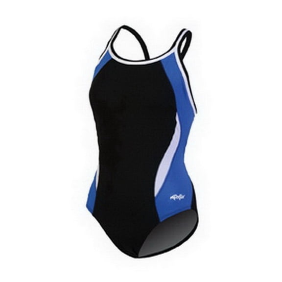 (Price/each)Dolfin 9974C - Female DBX Back Color Block-Black/Royal/White-22