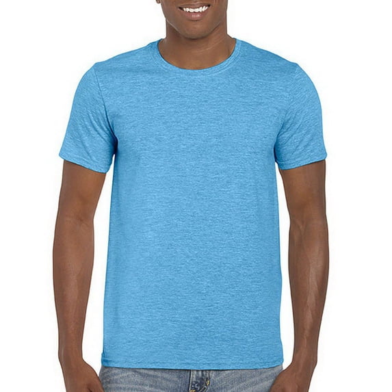(Price/each)Gildan 64000 Softstyle T-Shirt-Heather Sapphire-XXL