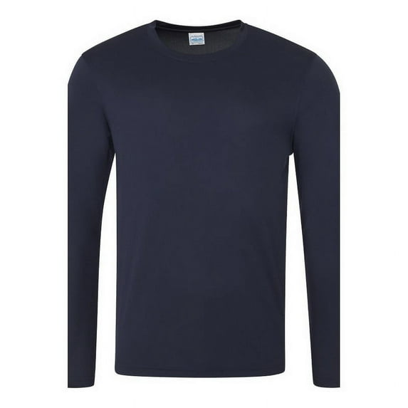 (Price/each)Just Cool By Awdis JCA002 LS Cool T-French Navy-M