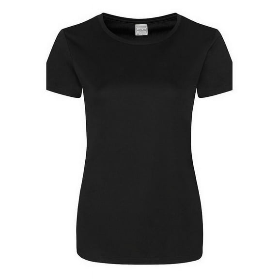 (Price/each)Just Cool By Awdis JCA005 Ladies Cool T-Jet Black-S