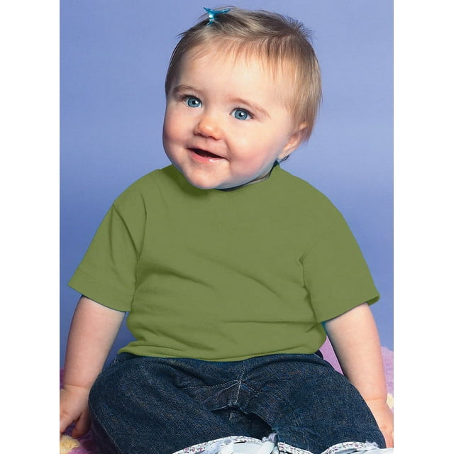 (Price/each)Rabbit Skins 3401 Infant T-Shirt-Olive-6M